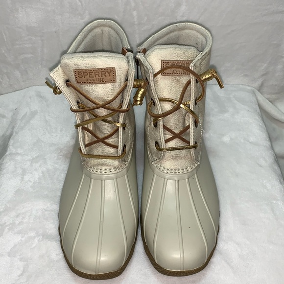 Sperry Top-Sider Saltwater Sparkle Rain/Snow women’s size 9.5 *NEW* - Picture 3 of 7
